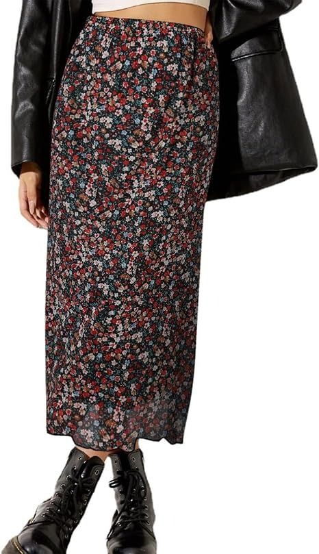 Floral Print Maxi Skirt image 5